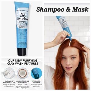 🌺Bumble and Bumble Sunday Purifying Clay Wash Detox Shampoo Hair Mask